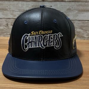 Vintage San Diego Chargers Genuine Leather Hat Snapback Modern Team NFL